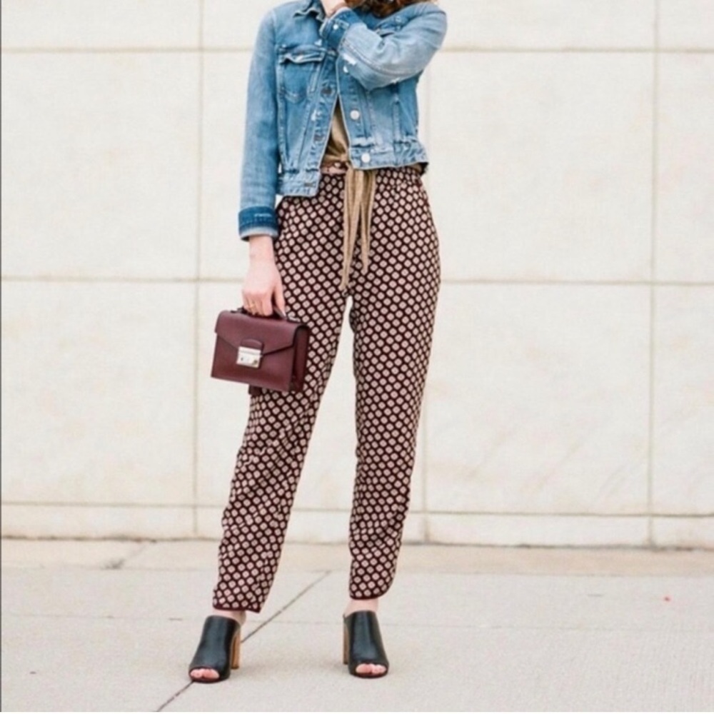 MADEWELL Track Trousers in Coin Tile Print XXS